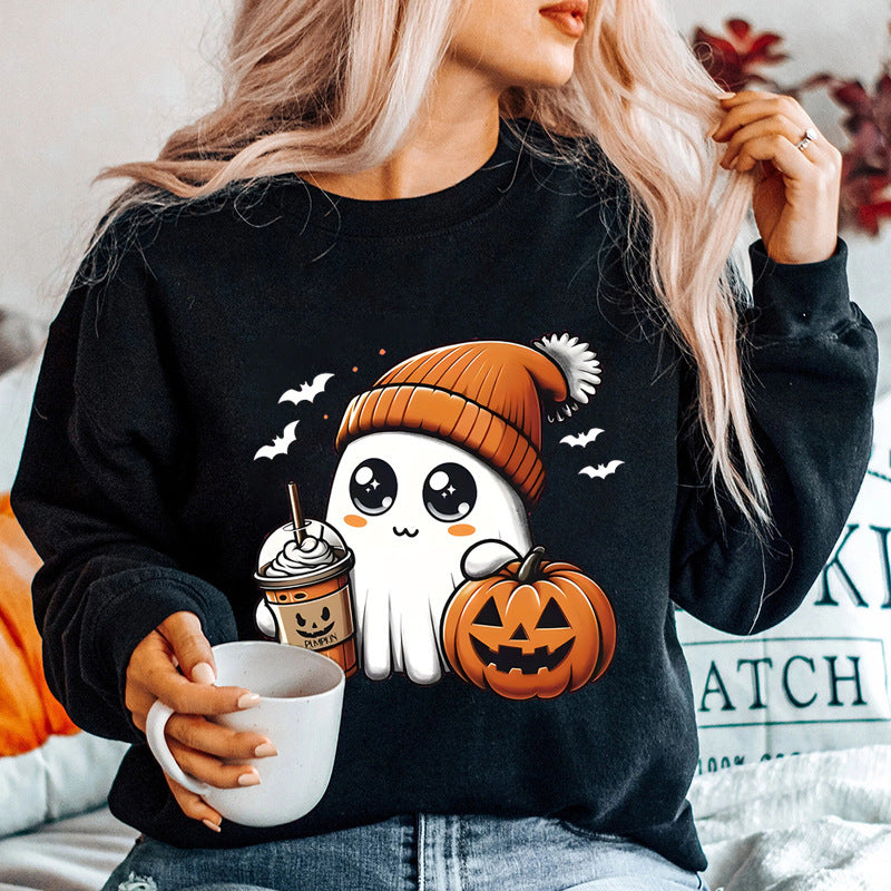 Damen Sweatshirt Halloween Grafikdesign Eveloria