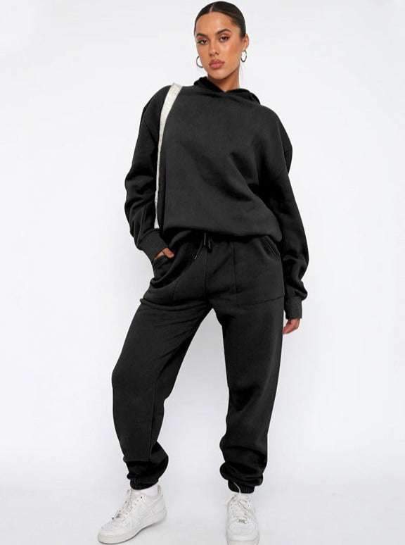 Damen Oversized Hoodie Jogger Set