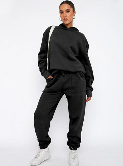 Damen Oversized Hoodie Jogger Set
