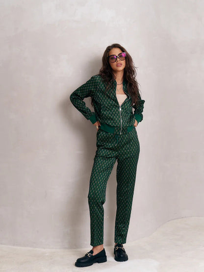 Damen Sportliches Loungewear-Set Kapuzenjacke Jogginghosen Eveloria