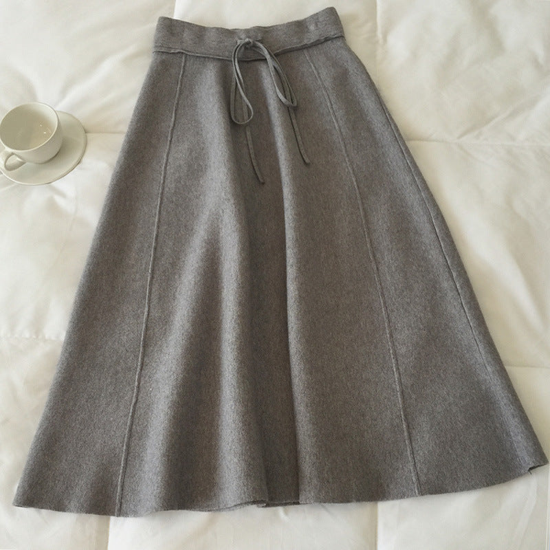 Damen Maxirock Weiches Material Kordelzug Eveloria