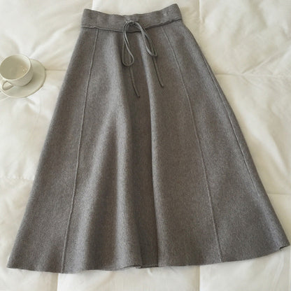 Damen Maxirock Weiches Material Kordelzug Eveloria