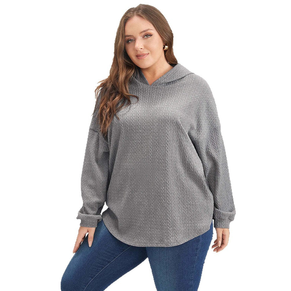 Damen Kapuzenpullover Strukturiertes Design Eveloria