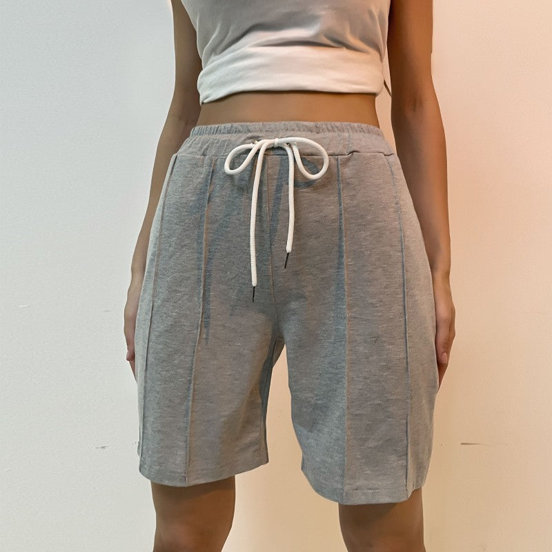 Damen Sport Shorts Atmungsaktives Material Verstellbar