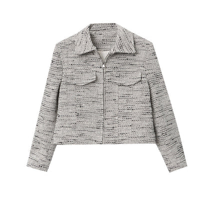 Damen Boucle-Jacke Modisch Eveloria