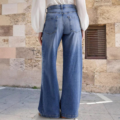 Damen Weite Jeanshose Eveloria Baumwolle