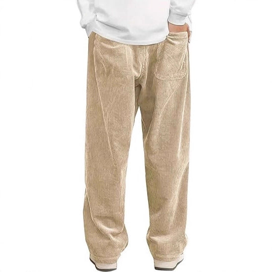 Damen Cordhose Weite Passform Elastischer Bund Eveloria