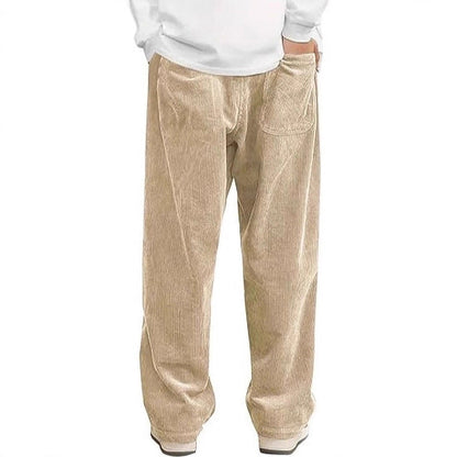 Damen Cordhose Weite Passform Elastischer Bund Eveloria