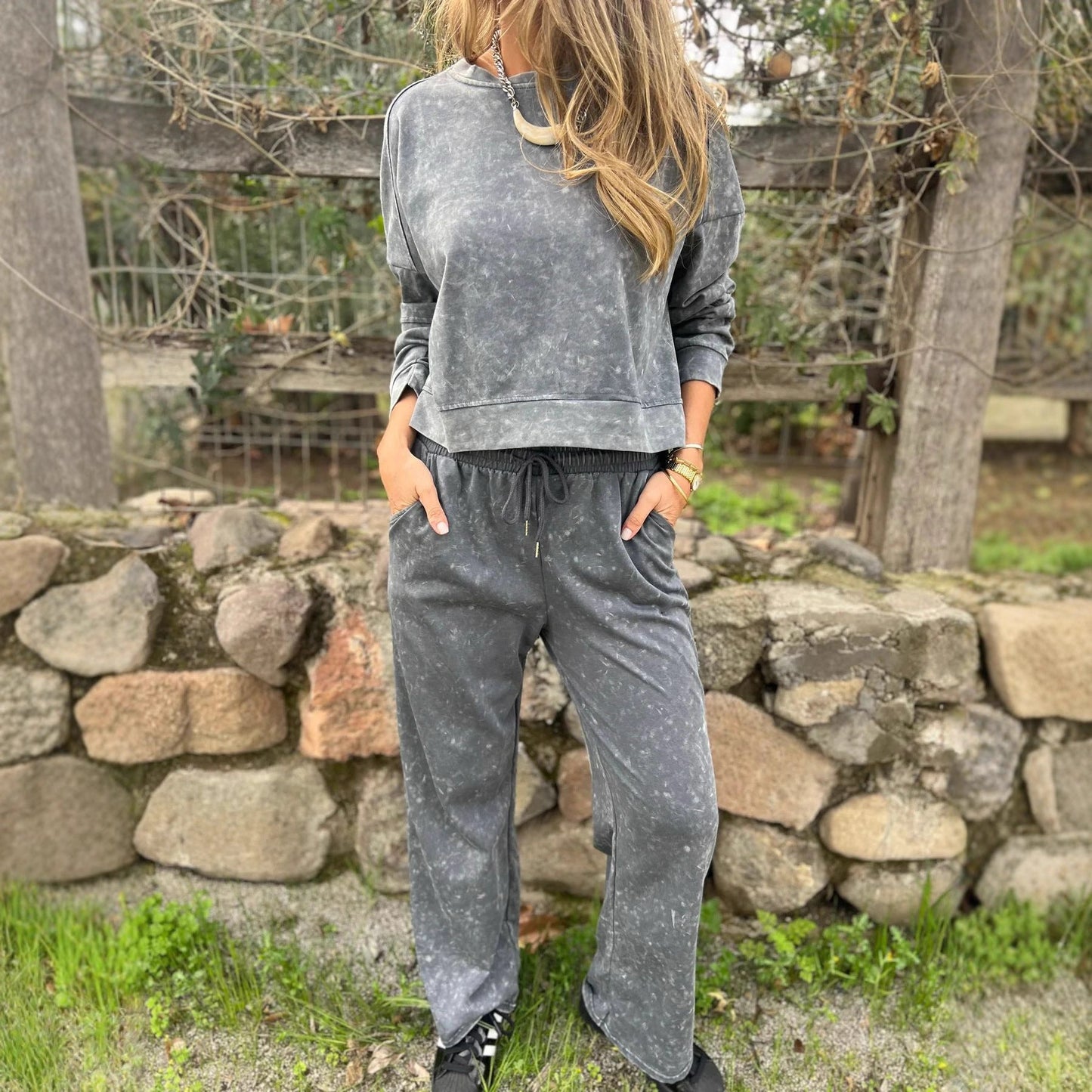 Damen Sweatshirt Jogginghosen Set Eveloria