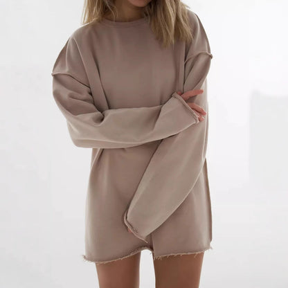 Damen Oversize-Pullover Weiter Schnitt Strukturiert Eveloria