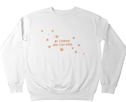 Damen Sweatshirt Florales Design Weiss