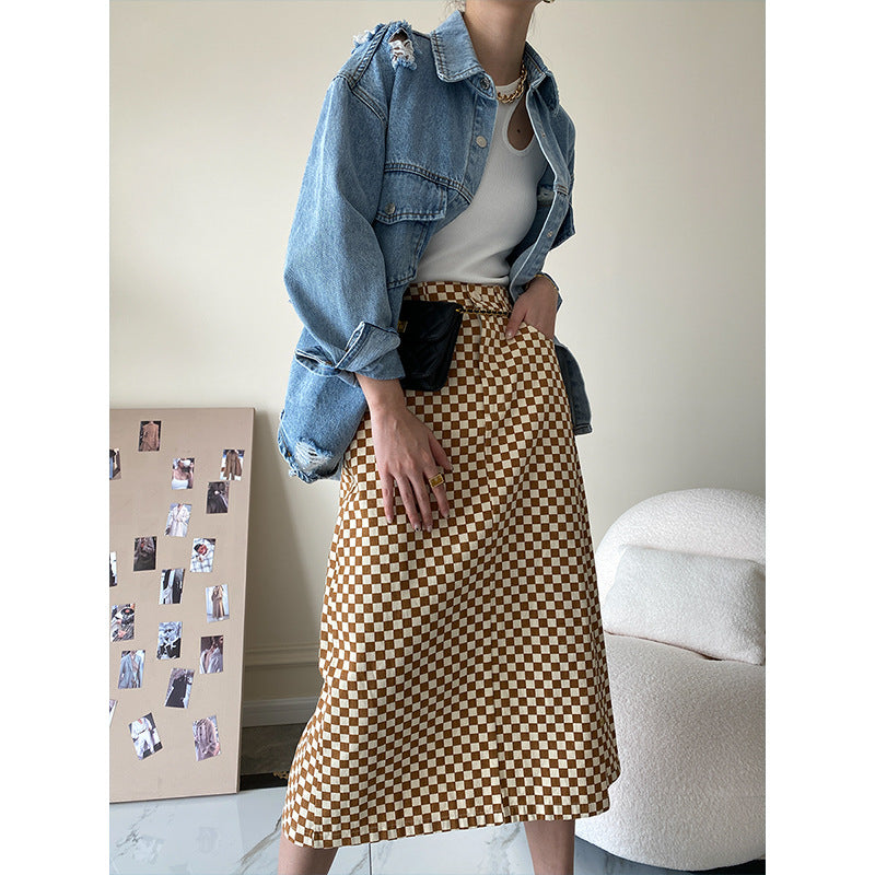 Damen Jeansjacke Used Look Große Taschen Eveloria