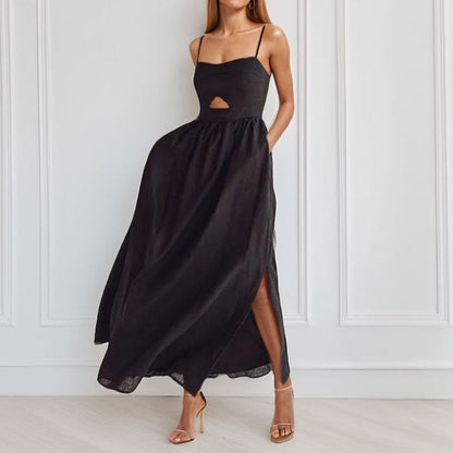 Damen Maxikleid Trägerlos Cut-Out-Design Eveloria - Eveloria
