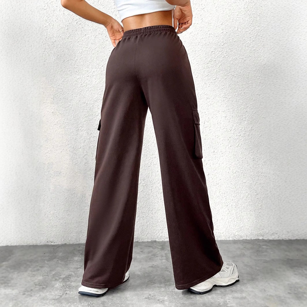 Damen Cargo-Hose Lässiger Freizeitschnitt Praktische Taschen