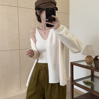 Damen Strickjacke Lässiger Schnitt Weiches Material