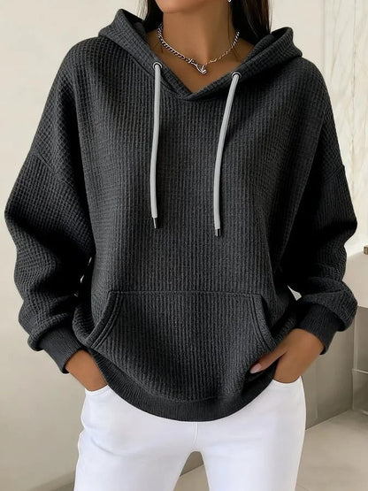 Damen Kapuzenpullover Strukturiertes Gewebe Eveloria