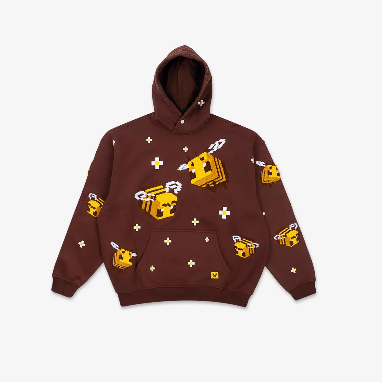 Damen Kapuzenpullover Bienen-Design Gemütlich Grün Eveloria - Eveloria