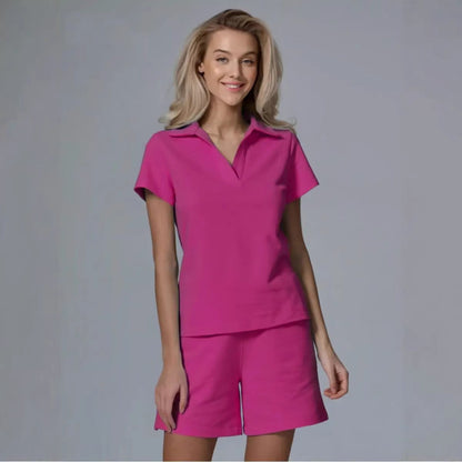 Damen Sport-Set Kurzarm Elastisch Eveloria