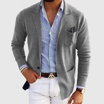 Herren Strickblazer Lässig Bequem Eveloria