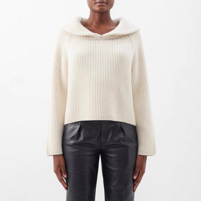 Damen Kapuzensweater Ripp-Design Lässig Grau Eveloria