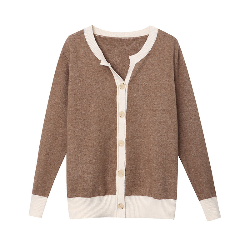 Damen Strickpullover mit Knöpfen und gemütlichem Schnitt