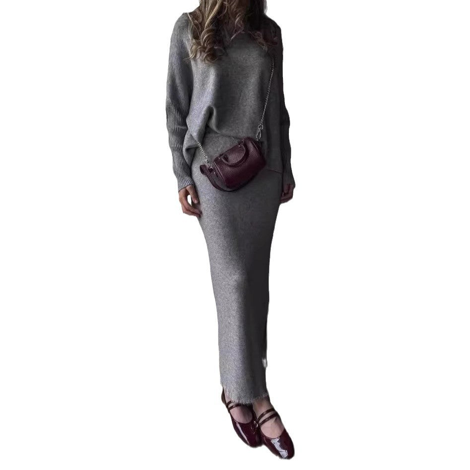 Damen Oversized Strickkleid Lässig Eveloria