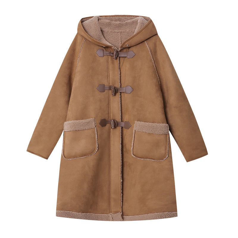 Damen Parka-Jacke mit Druckknopfverschluss Eveloria