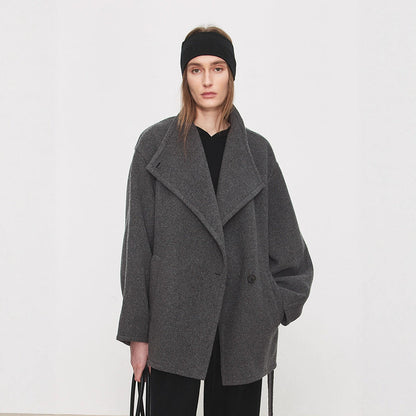 Damen Oversized-Mantel mit Bindegürtel Eveloria