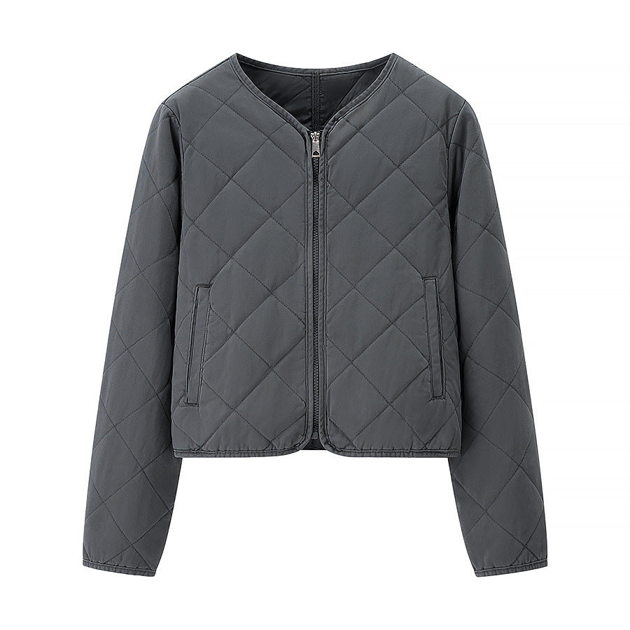 Damen Steppjacke Praktische Taschen Moderner Schnitt Eveloria