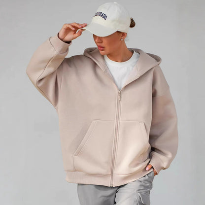 Damen Hoodie Lässiger Schnitt Große Taschen Eveloria