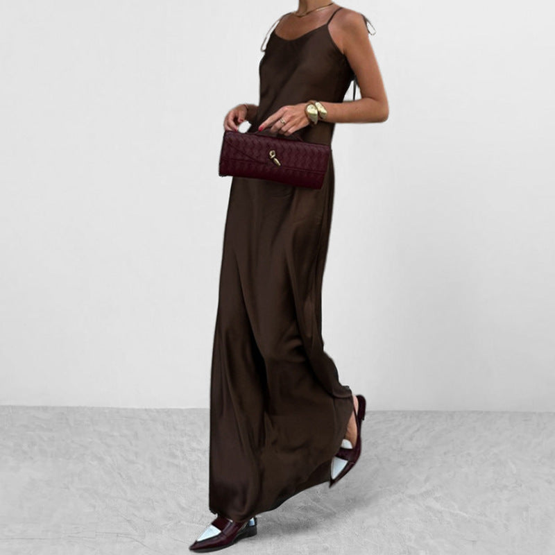 Damen Maxikleid Verstellbare Träger Eveloria - Eveloria