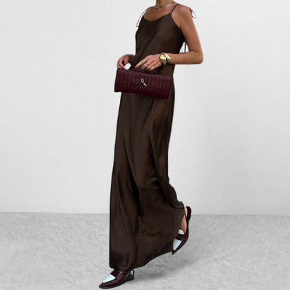 Damen Maxikleid Verstellbare Träger Eveloria - Eveloria