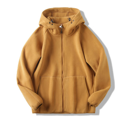 Damen Fleecejacke mit Kapuze und Taschen Eveloria
