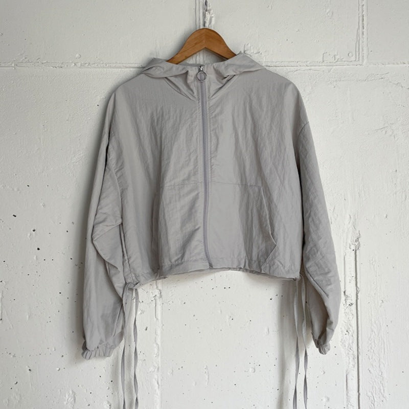 Damen Outdoor-Jacke Atmungsaktives Material Kordelzug Eveloria