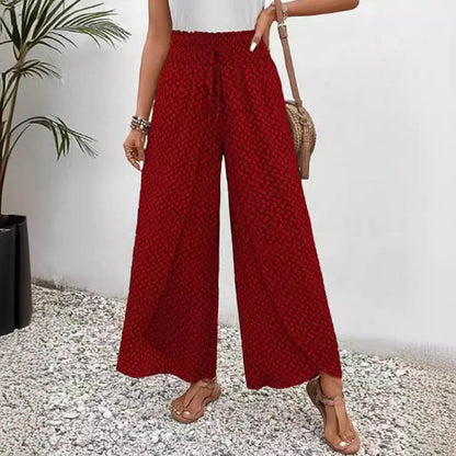 Damen Hochbundhose Elastisch Graphisches Muster