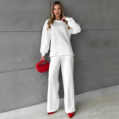 Damen Sweatanzug Elegant Weit Modisch Eveloria
