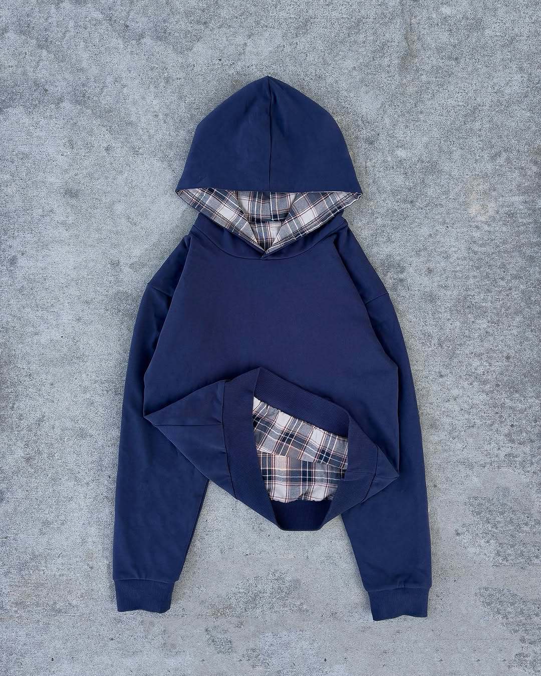 Damen Kapuzenpullover Karomuster Bequem Eveloria