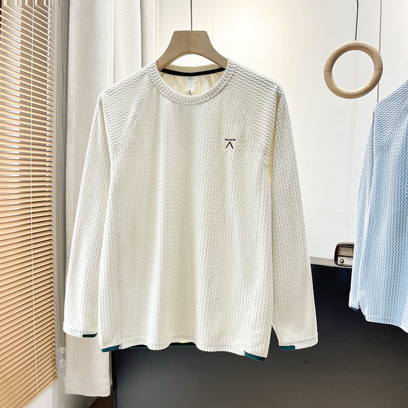 Damen Langarmshirt Strukturiertes Design Eveloria