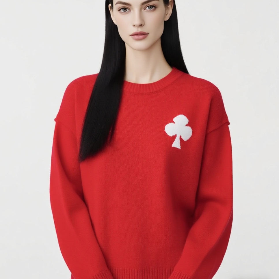 Damen Kurzpullover Strick Weich Gemustert Eveloria