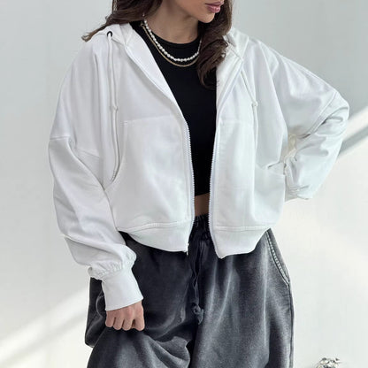 Damen Hoodie Lässig Weite Ärmel Eveloria