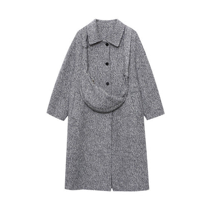 Damen Strickmantel Eleganter Schnitt Mit Taschen