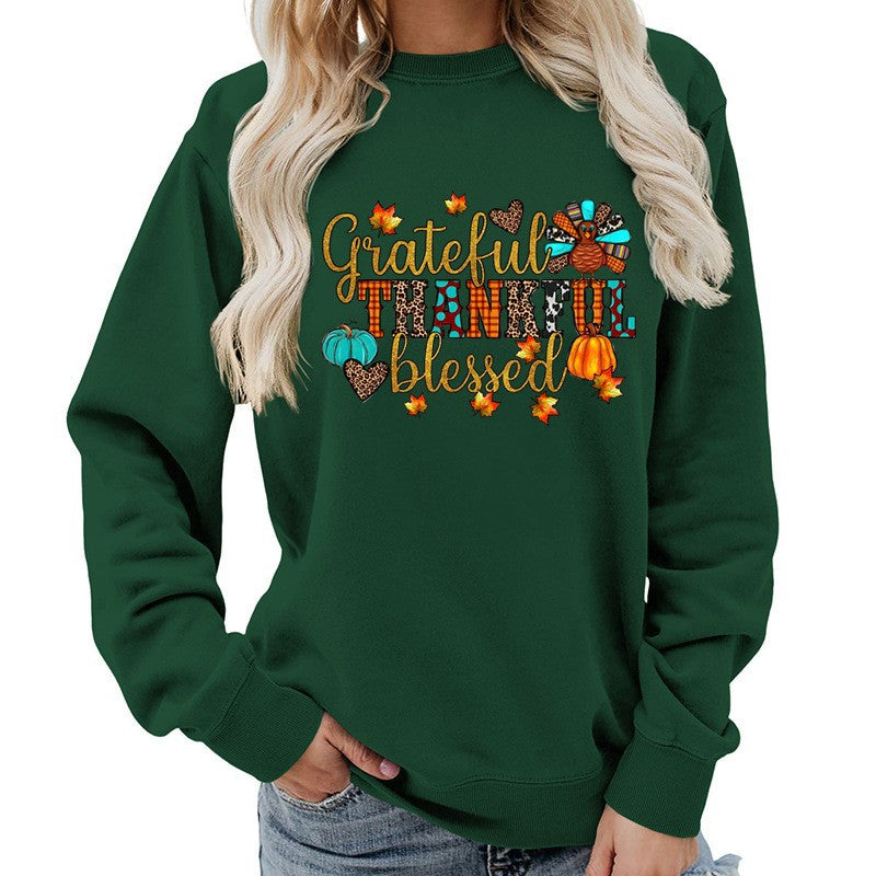 Damen Sweatshirt Herbstlich Dankeschön Motiv Eveloria