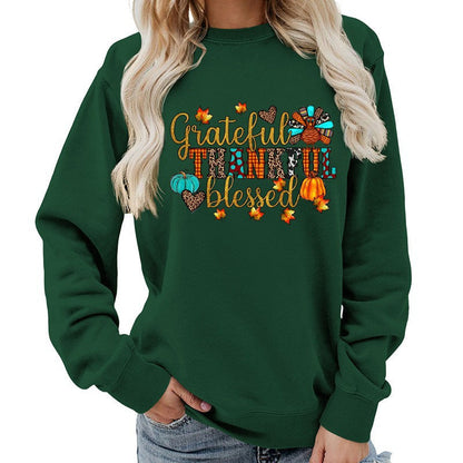 Damen Sweatshirt Herbstlich Dankeschön Motiv Eveloria