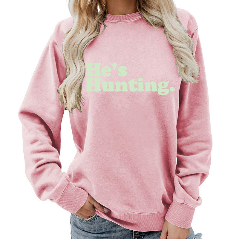 Damen Sweatshirt Lässiger Schnitt Moderner Schriftzug Grau Eveloria