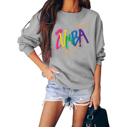 Damen Sweatshirt Modernes Zumba-Design Lässig Eveloria