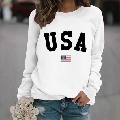 Damen Sweatshirt Modernes Statement Gemütlich Grau