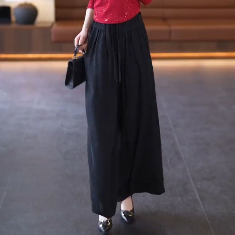 Damen Weitbein-Hose aus Seide Eveloria