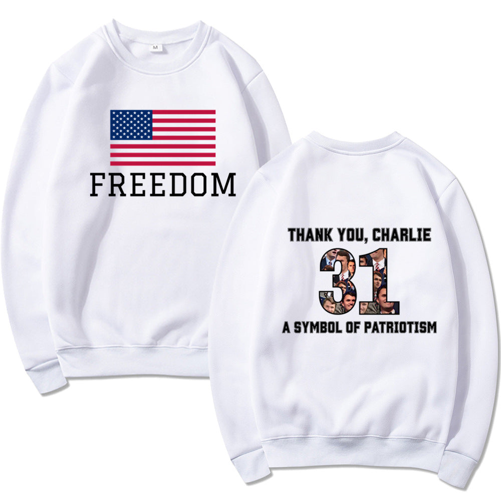 Damen Sweatshirt Softes Material Patriotisches Design Eveloria