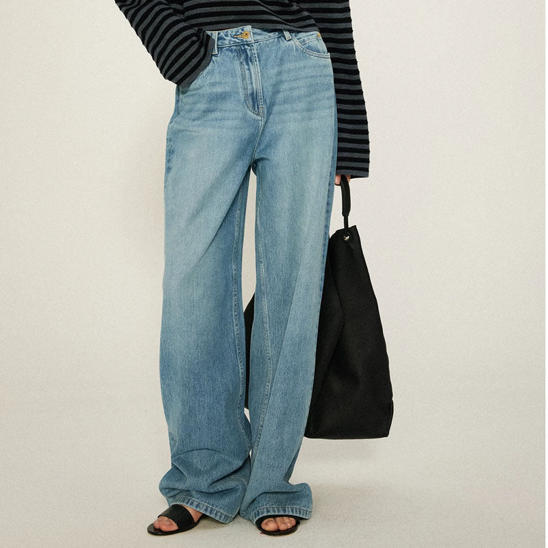 Damen High-Waist Bootcut-Jeans Denim Eveloria - Eveloria