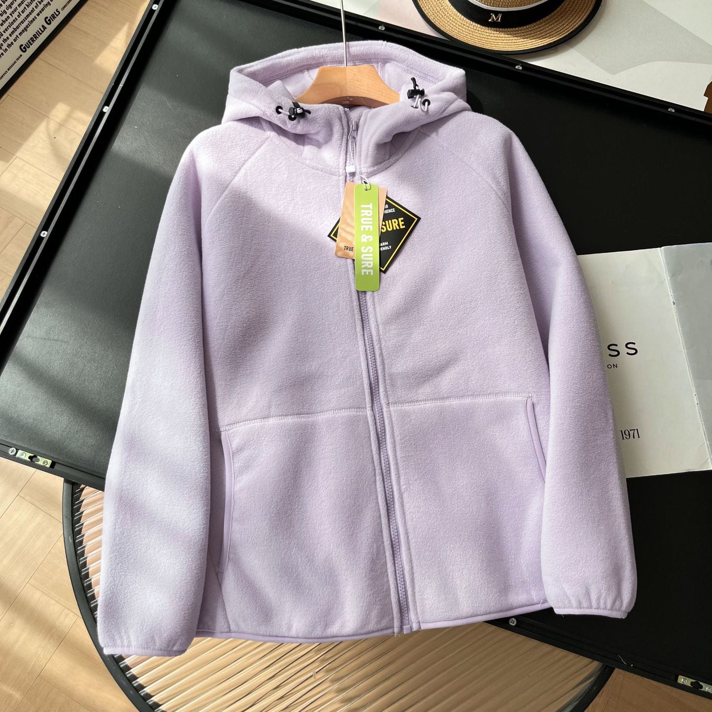 Damen Fleecejacke Hochkragen Mit Seitentaschen Eveloria
